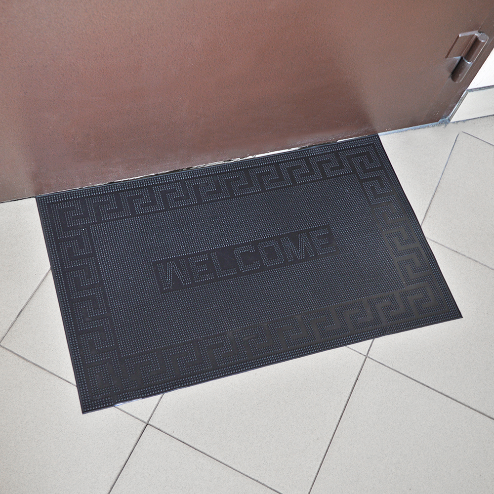 Коврик 45*75см придверный резиновый PIN MAT "Welcome"