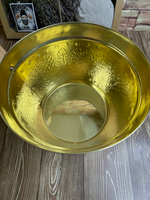 Ушат-запарник латунь с тиснением 3л.