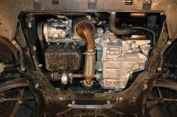 Защита картера двигателя, КПП (2 мм, сталь) для Citroen C4 2007-2012 (V = 1.6), Peugeot 308 2008-2015 (V = 1.4; 1.6; 2.0), Peugeot 5008 2009-2016 (V = 1.6 MT) Sheriff.05.1419