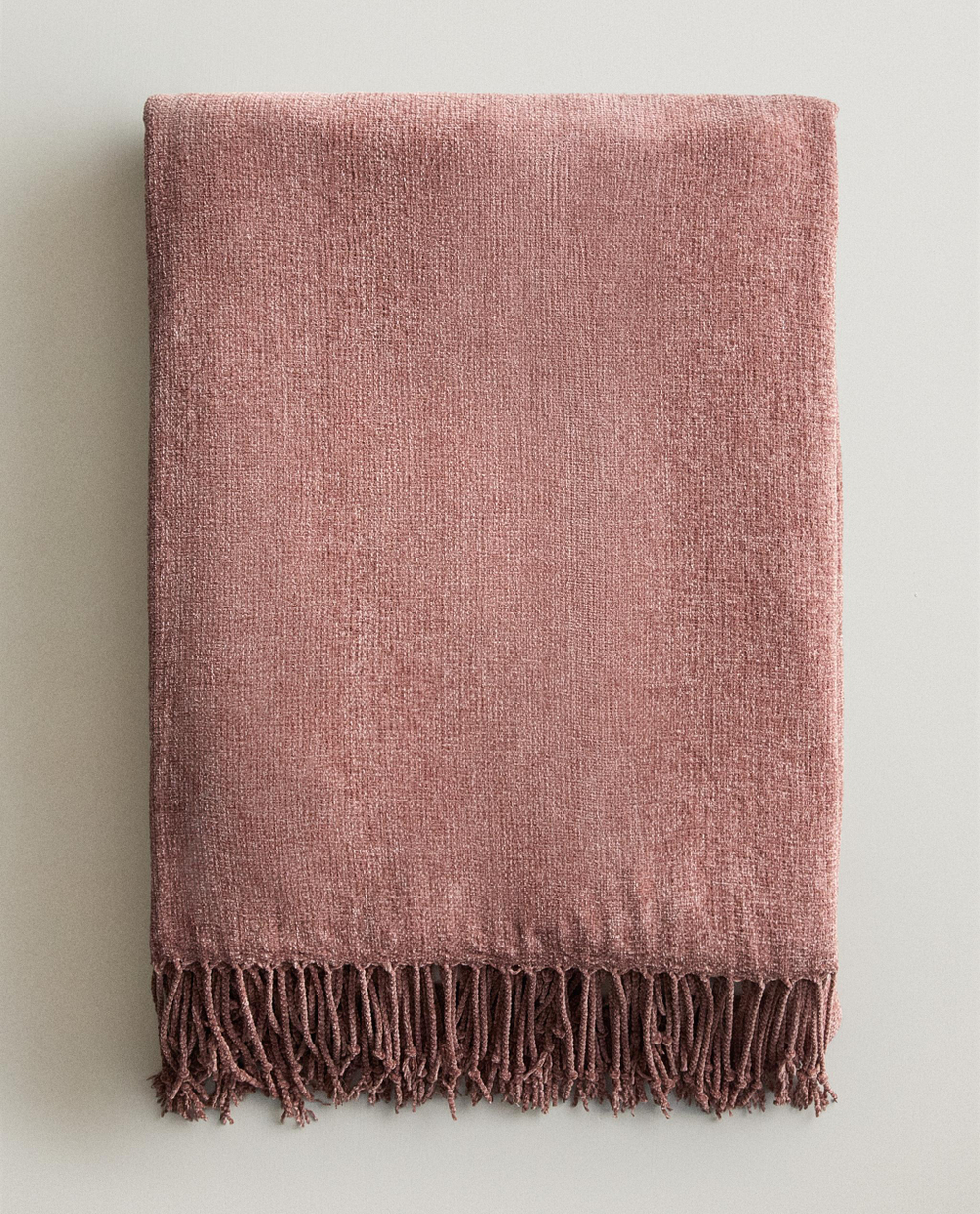 Zara Home плед из полиэстера, коричневый, 140x190 см · 2360/004