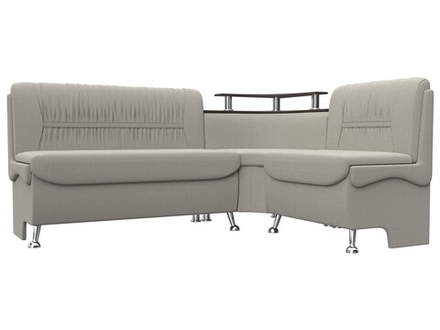 Диван кухонный угловой Сидней правый угол, Амур 02 бежевый, Рогожка, 125900