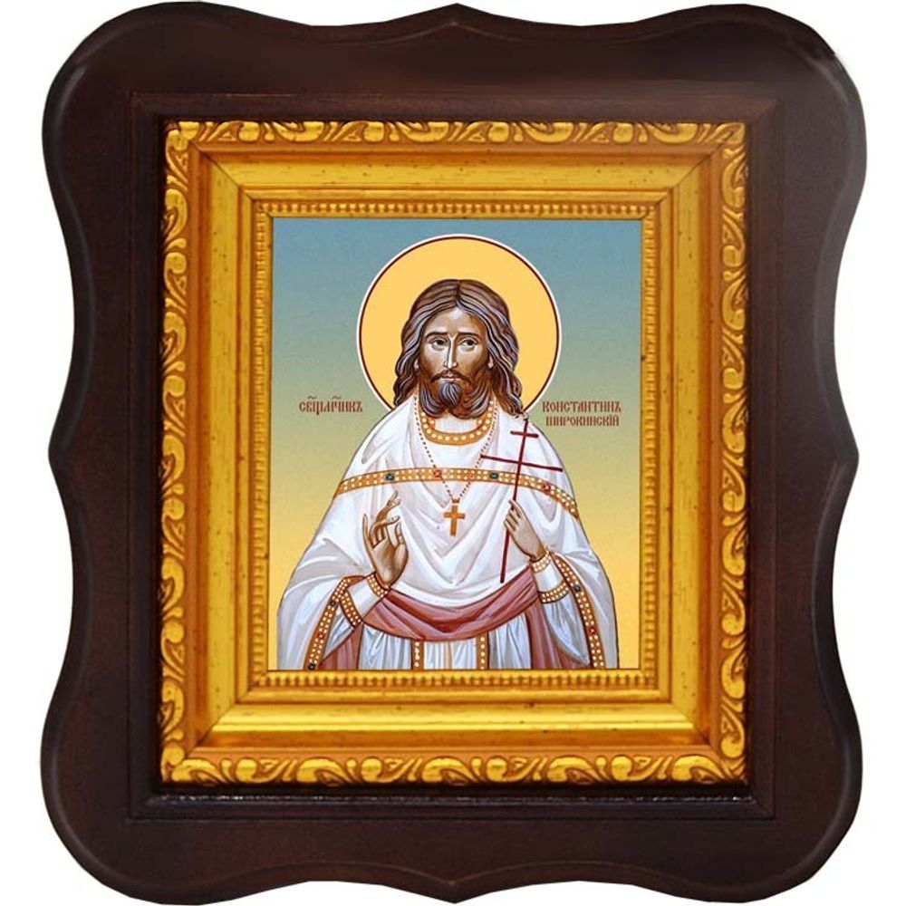 Константин Широкинский священномученик пресвитер. Икона на холсте.