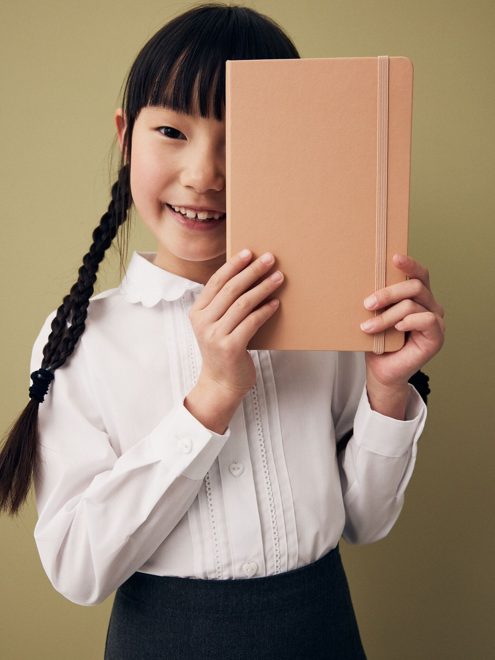 Рубашка школьная для девочки Next Q76-803, Белый