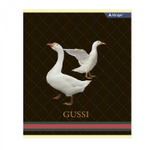 Тетрадь 48л., А5, клетка, Alingar "Enjoy every moment", скрепка, мелованный картон (стандарт), блок офсет, 4 дизайна в пленке т/у