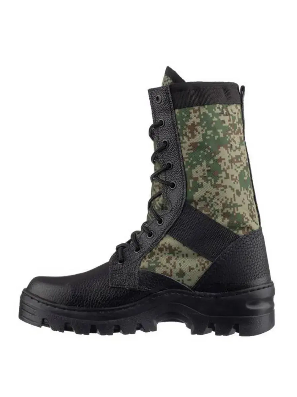 Берцы кожанные со вставками