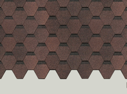 Гибкая черепица DOCKE PIE EUROPA, КАРАТ, КОРИЧНЕВЫЙ ( 3м2 )