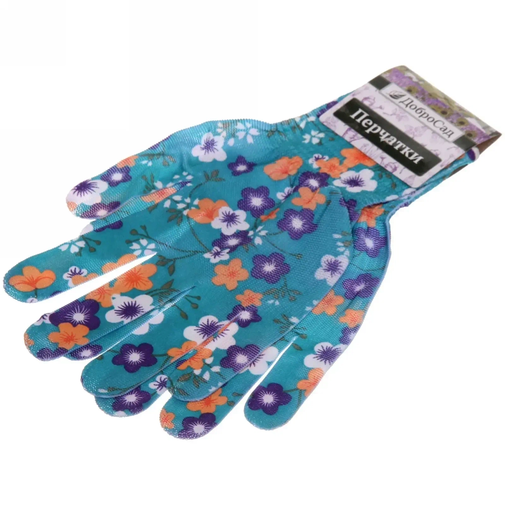 Перчатки нейлоновые «Лайт-Флора» 8 р-р ДоброСад