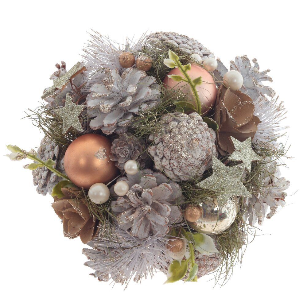 GAEM Изделие декоративное "Новогодняя композиция", L17 W17 H18 см