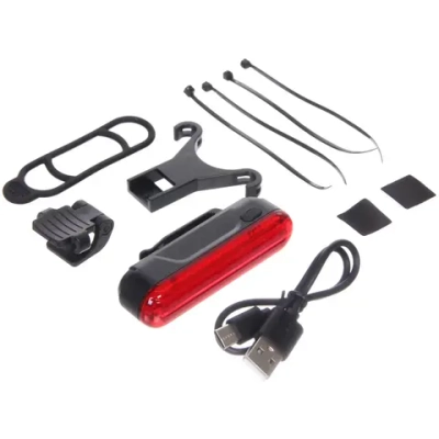 Фонарь велосипедный, задний West Biking YP0701363 (аккум. 450 mAh,USB)