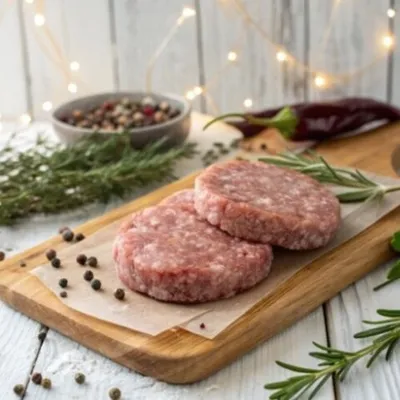 Фотография Бифштекс из говядины и свинины / 500 гр купить в магазине Афлора