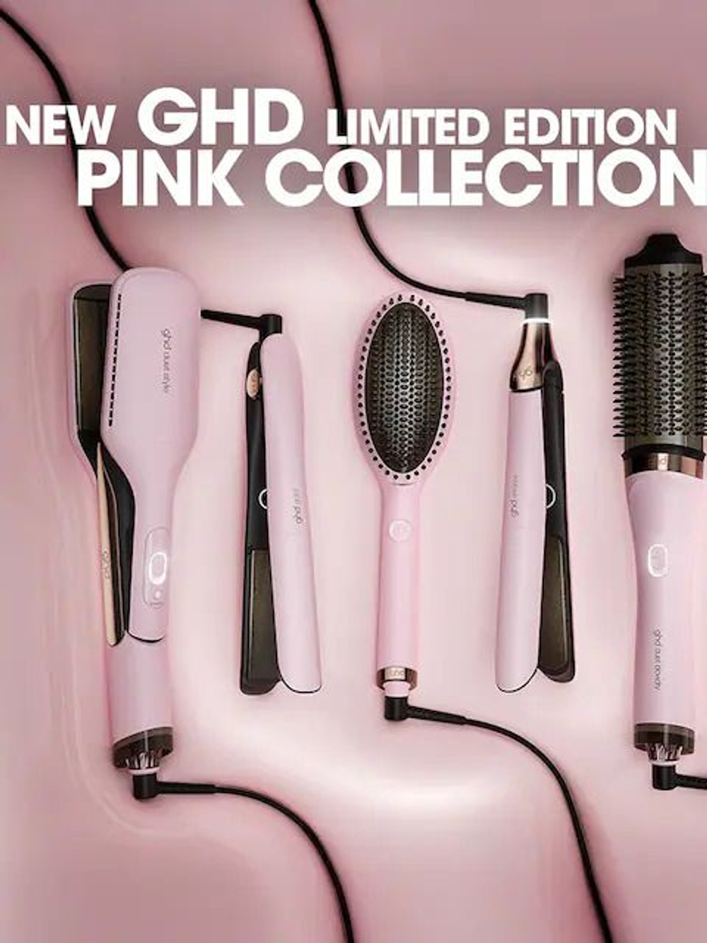 Фен-щётка ghd Duet Blowdry Galactic Lilac с термостойкой косметичкой и щёткой для чистки (набор)
