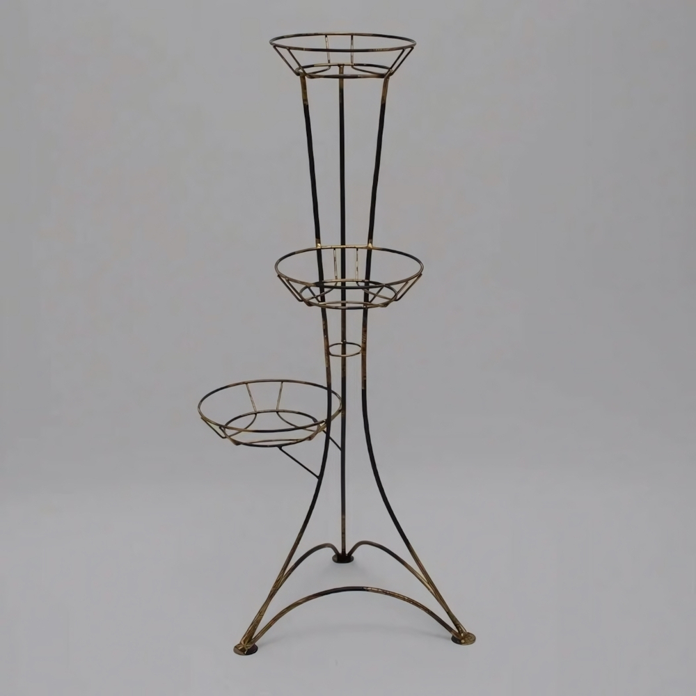 Подставка для цветов напольная "Колонна" на 3 горшка, металл (803-01)