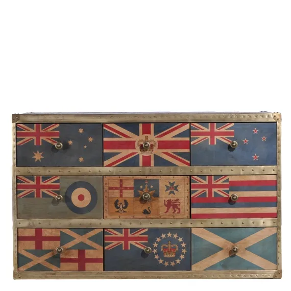 Комод Union Jack Sirius Jet, 131х81 см