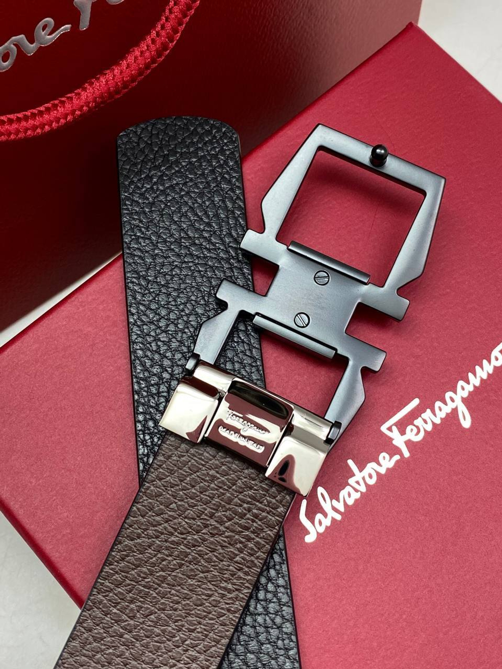 Двусторонний ремень Salvatore Ferragamo