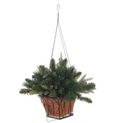 GAEM Кашпо хвойное с подсветкой, 35 LEDламп, 92ветки, L49 W49 H73 см, (3хАА н/п)