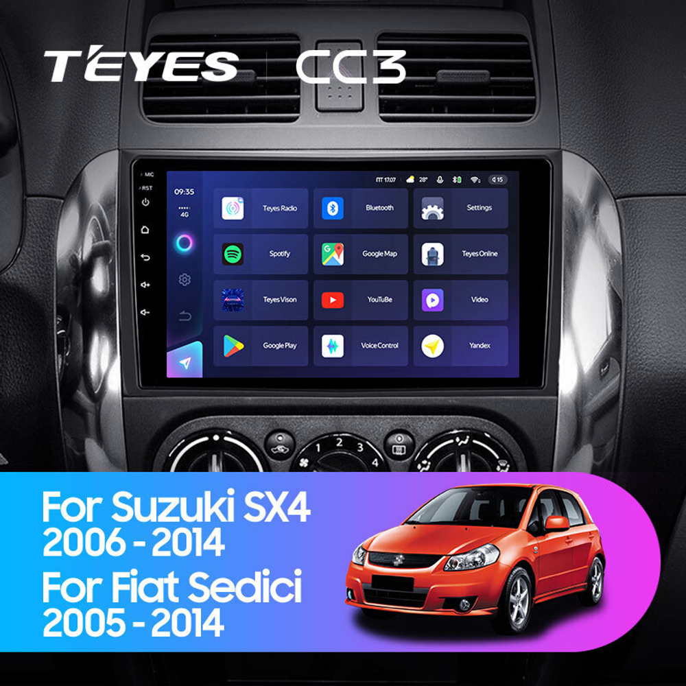 Teyes CC3 9" для Suzuki SX4 2006-2014