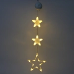 Фигура светодиодная «Звездочка» 17.5*18.5 см (батарейки 3 ААА), 1 реж, Теплый белый