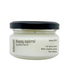 №82 Белкино счастье, ароматическая свеча Library, Nomkamo