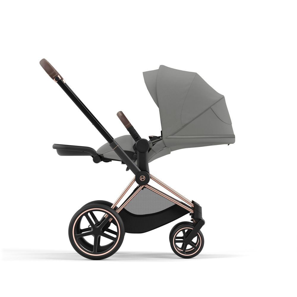 Коляска Cybex Priam IV 3 в 1 цвет Mirage Grey на шасси Rosegold