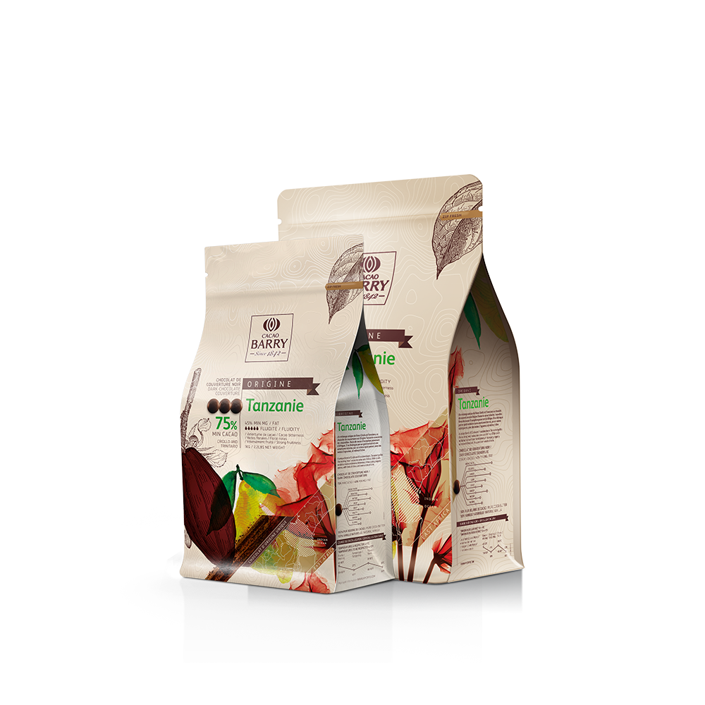 Шоколад Cacao Barry Tanzanie,75% черный кувертюр, 1 кг