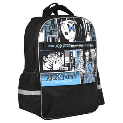 Рюкзак школьный, Феникс+, 27x41x16 см, полиэстер, декоративный элемент из репсовой ленты, сублимационная печать, 1 отделение (-я)