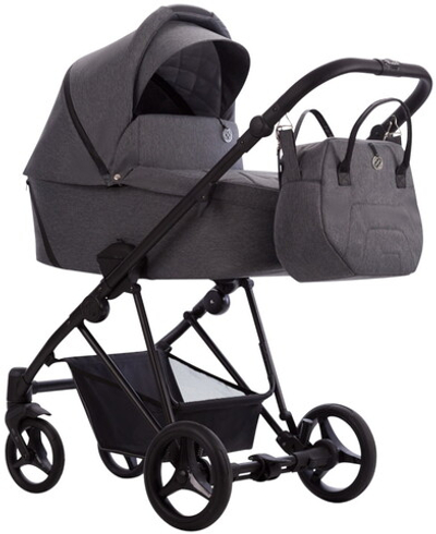 Детская коляска Bebetto Yoddi 2 в 1 02 т.серый