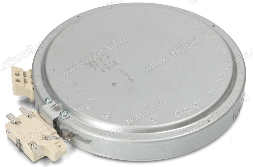 Конфорка 1700/700, универсальная, 2 зоны нагрева D120/180 mm