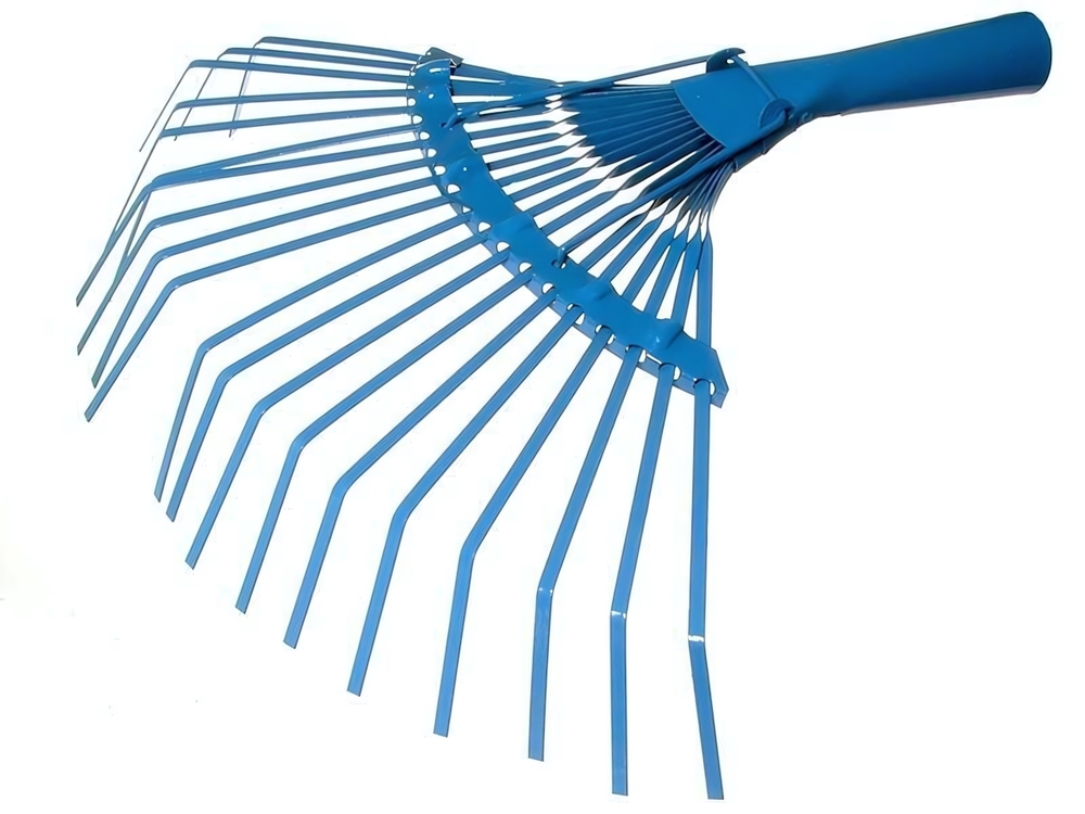 Грабли веерные 20-ти зубые пластинчатые, порошковая окраска, ГВ-С 564