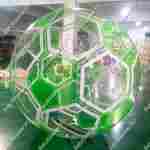 Аттракцион Водный шар ПВХ «Футбольный мяч Зеленый», 2*2*2 м