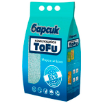 Наполнитель Барсик ToFu "Морской бриз" комкующийся для кошачьего туалета 4,54 л (Тофу)