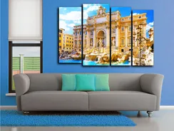 Модульная картина "Фонтан Треви"