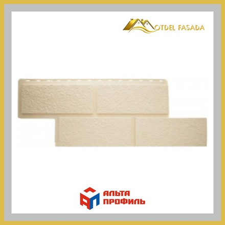Фасадная панель Альта-Профиль Неаполь ЭКО  Песчаный 1000*0,43мм 0,43м2