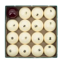 Комплект бильярдных шаров 68 мм "Aramith Premier", красный биток