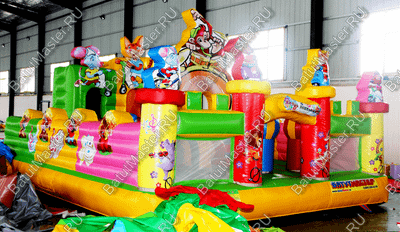 Коммерческий надувной батут "Музыка леса" 7*5*3 м