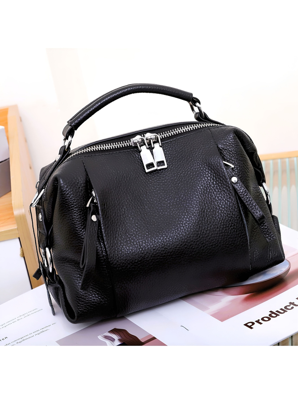 женская сумка на плечо из натуральной кожи