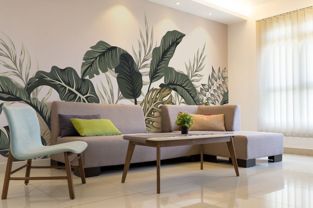 Фотообои пальмовые листья