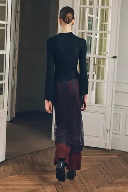 ZARA КОНТРАСТНЫЕ КРУЖЕВНЫЕ БРЮКИ, ХАКИ