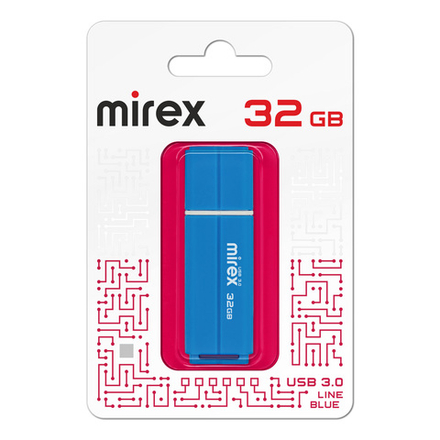 Флешка 32-GB MIREX LINE синий USB-3.0
