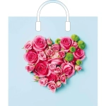 Пакет ПЭ с пластмассовыми ручками 38+3см(Прима) Глянцевый Артпл (комплект 10 шт)