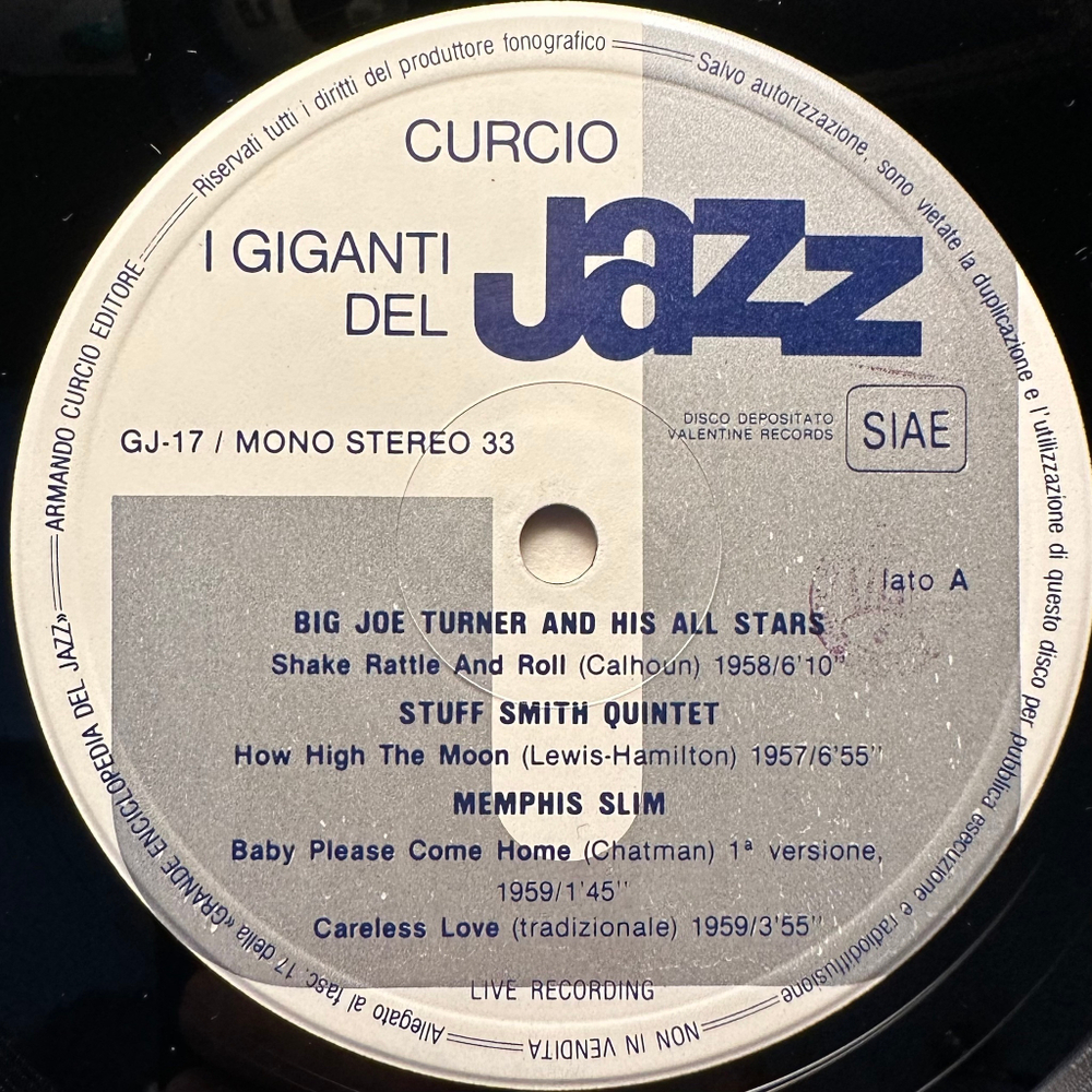 Сборник I Giganti Del Jazz Vol. 17 (Италия)