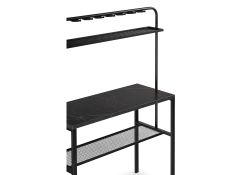 Барный Стол Нари 120х50х171 файерстоун / черный матовый