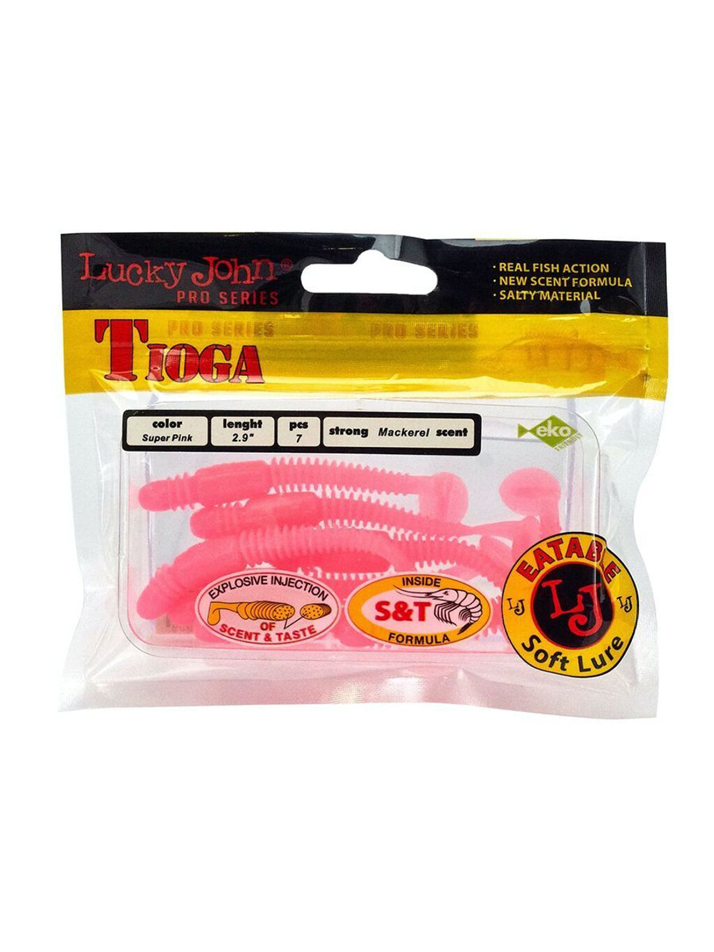 Виброхвосты съедобные LJ Pro Series TIOGA 3.9in (10.00)/T18 5 шт. в упак.