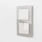 Рамка на 2 поста Favorit (дымчатый,стекло)