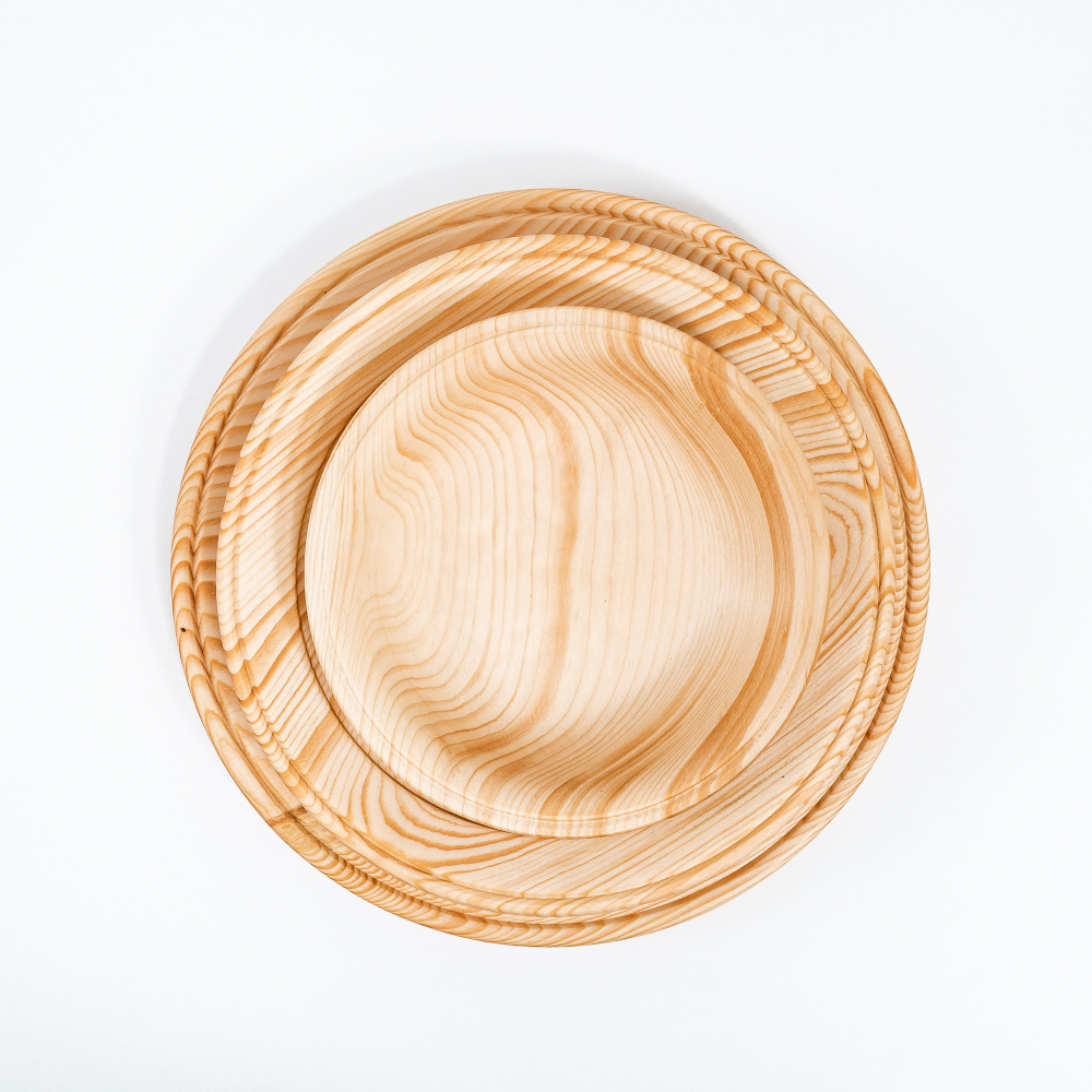 Набор деревянных тарелок Art of Siberia из сибирского кедра TN59