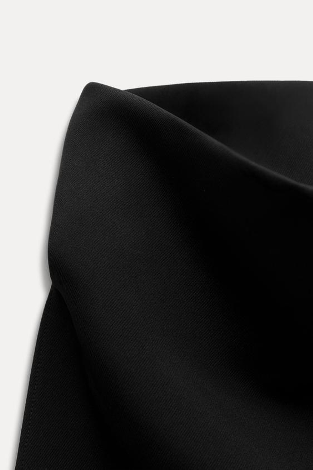 ZARA ТОП С ВОРОТНИКОМ-СТОЙКОЙ — ZW COLLECTION, ЧЕРНЫЙ