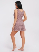 Пижама женская с шортами лапша