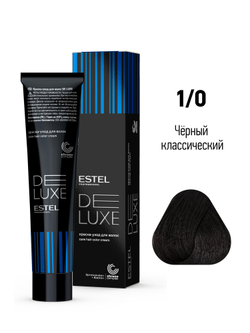 ESTEL De Luxe краска-уход для волос, 1/0 черный классический, 60 мл