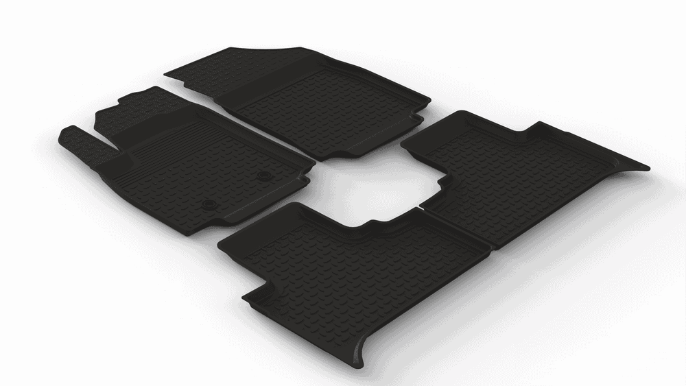 Резиновые коврики с высоким бортом для Haval H3 2WD 2024-н.в. Seintex.318753