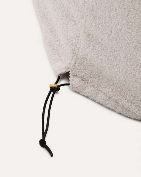 Пуф Kaeli Ø43х44 см со съемным чехлом из букле цвета экрю