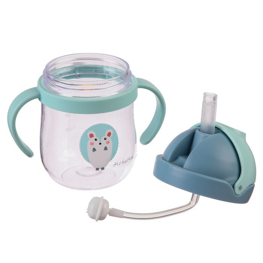 9037730 Поильник с силиконовой трубочкой, 250 мл., цвет МИКС